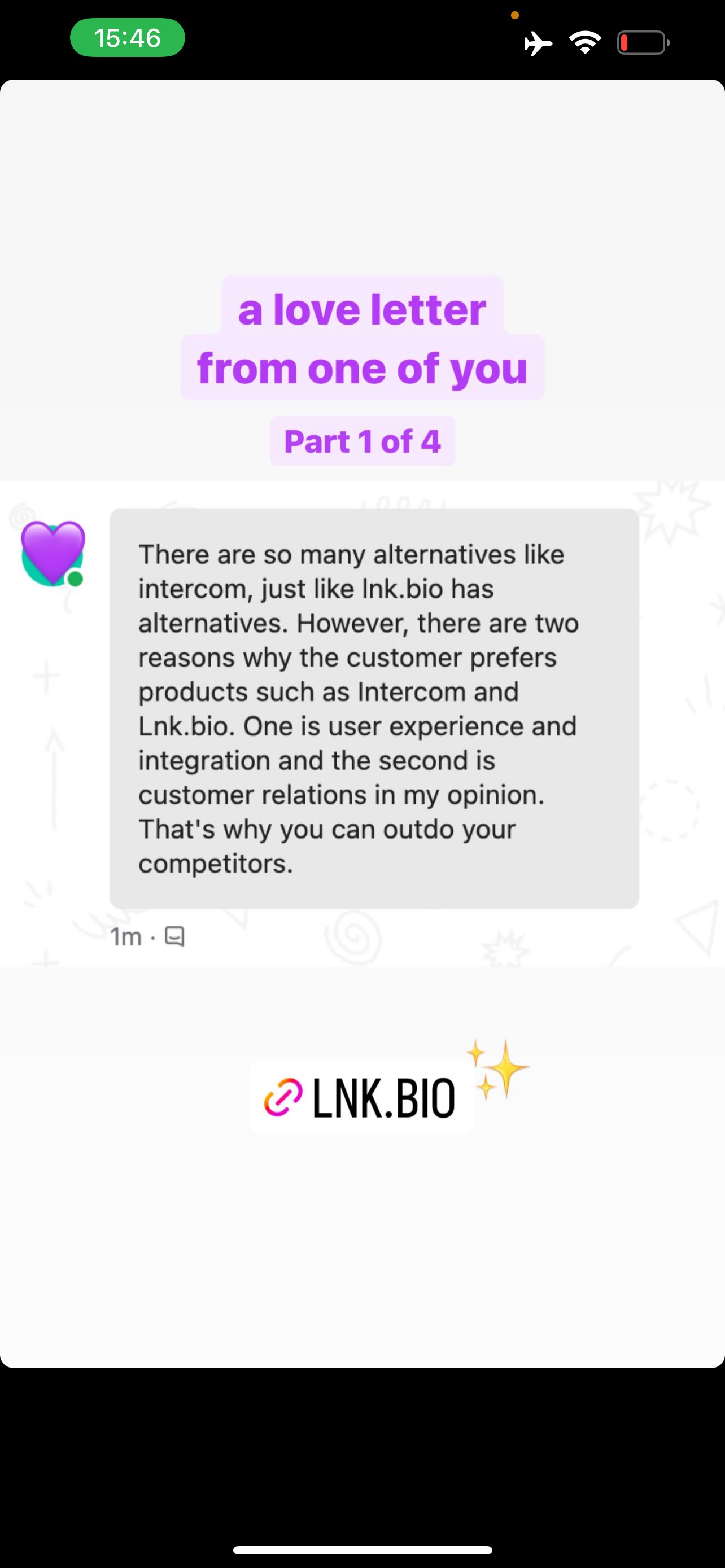 Lnk.Bio testimonials